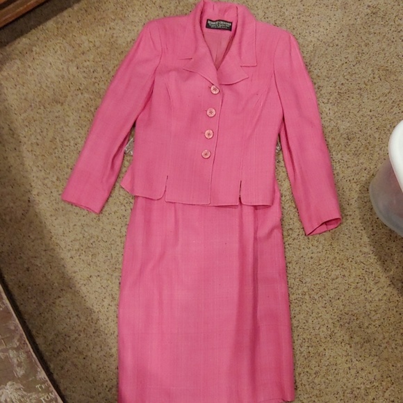 💐H.P.🎉Vintage Herbert Grossman Pink Suit - Picture 6 of 8